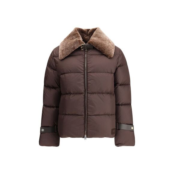 Fendi Women Down Jacket In Technical Fabric And Leather - Picture 1 of 3